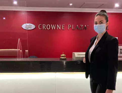 Marie en stage au Crowne Plaza