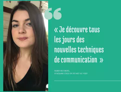 Marie et Mélodie en stage chez On se met au vert