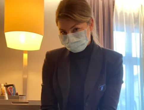 Marine, en stage à l'Hôtel Mercure