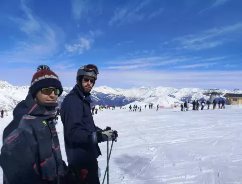 Louis et Maxence au domaine des Sybelles
