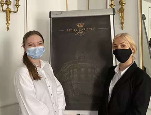 Sonia et Julie en stage à l'Hôtel Carlton