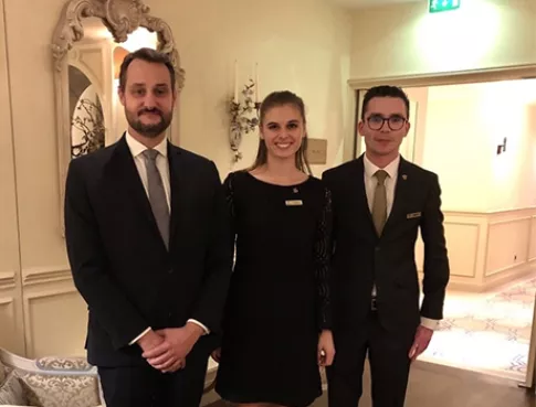 Camille en stage à l'Auberge du Jeu de Paume