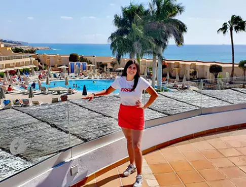 Clémence en stage à Fuerteventura